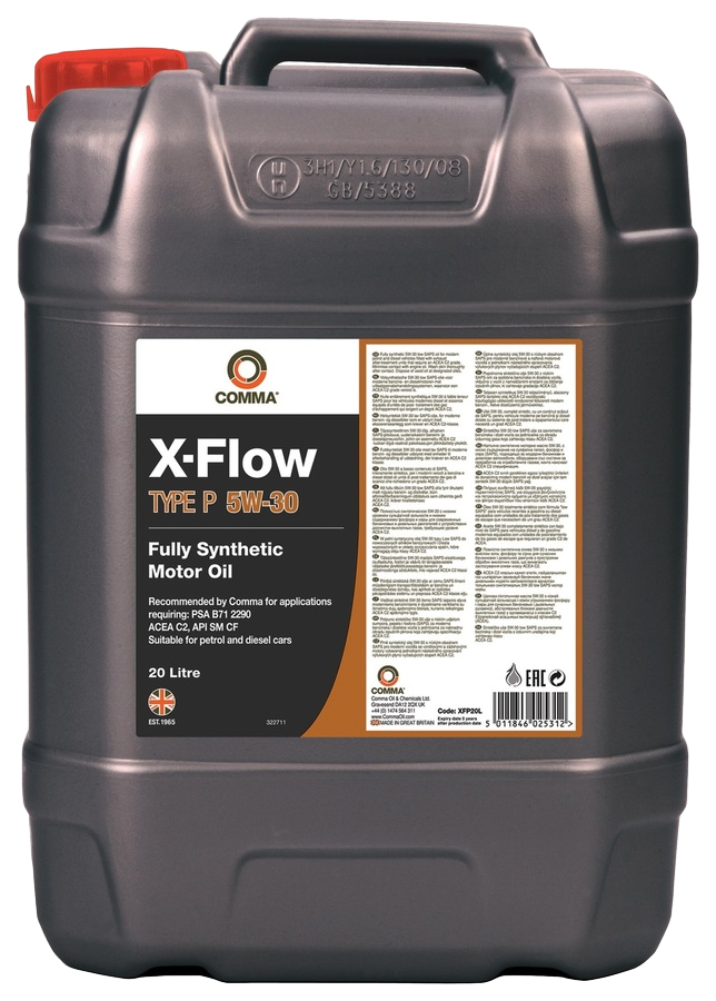 Моторное масло Comma X-Flow Type P 5W-30, 20л (Comma: XFP20L)